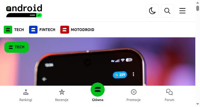 Screenshot of android.com.pl