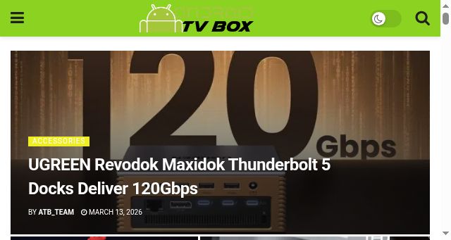 Screenshot of androidtvbox.eu