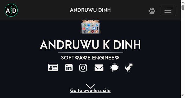 Screenshot of andruwu.com