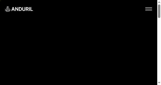Screenshot of anduril.com
