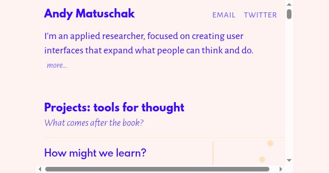 Screenshot of andymatuschak.org