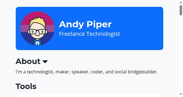 Screenshot of andypiper.org