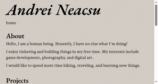 Screenshot of aneacsu.com