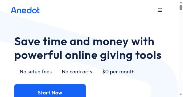 Screenshot of anedot.com