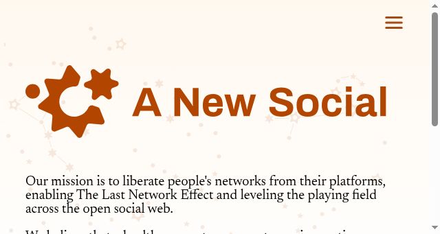 Screenshot of anew.social