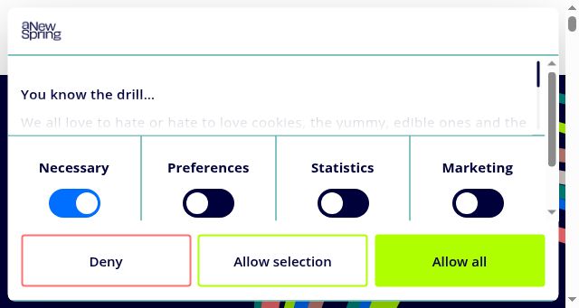 Screenshot of anewspring.com