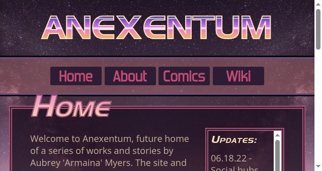Screenshot of anexentum.com