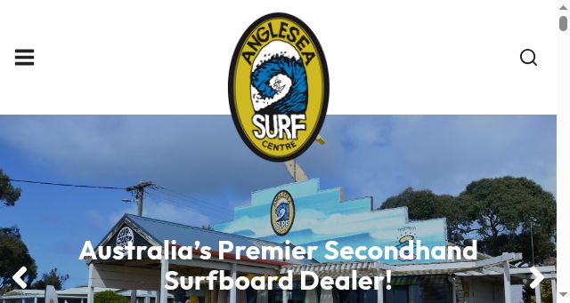 Screenshot of angleseasurfcentre.com.au