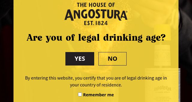 Screenshot of angosturabitters.com