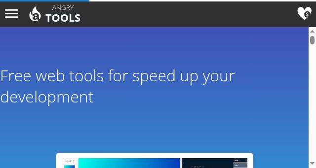 Screenshot of angrytools.com