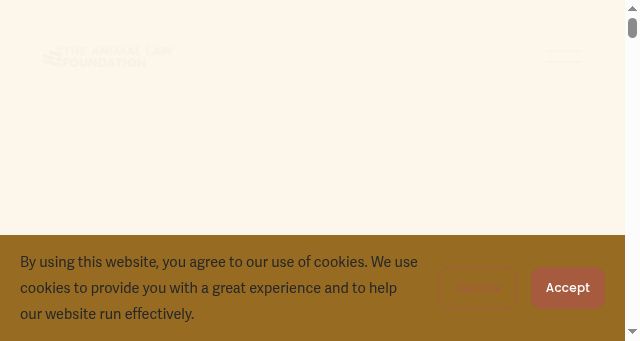 Screenshot of animallawfoundation.org