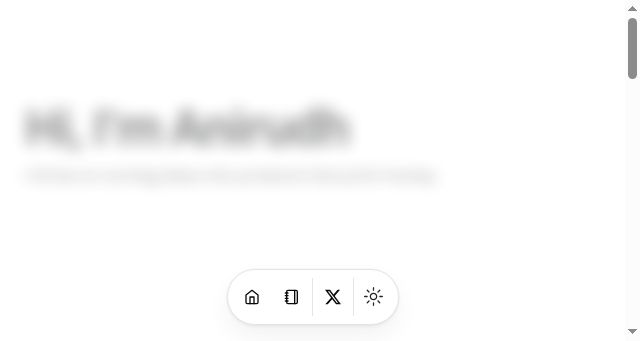 Screenshot of anirudhprmar.lol