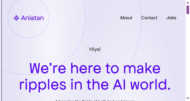 Screenshot of anlatan.ai