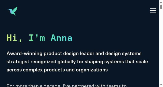 Screenshot of annaecook.com