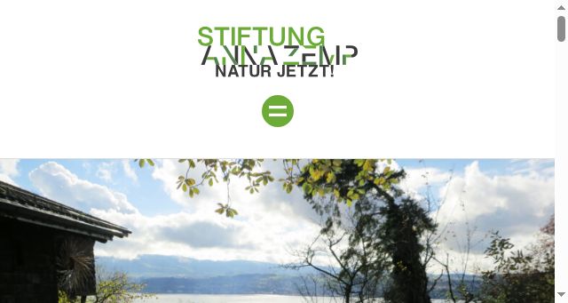 Screenshot of annazempstiftung.ch