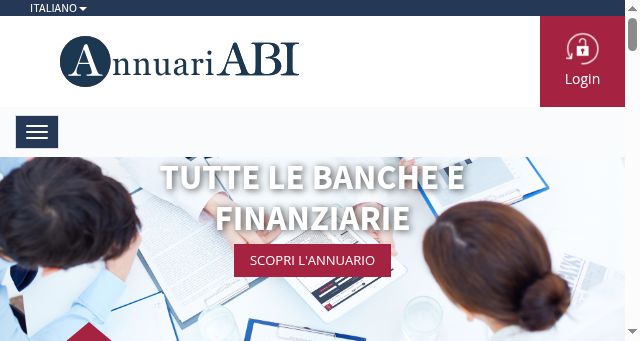 Screenshot of annuariabi.it