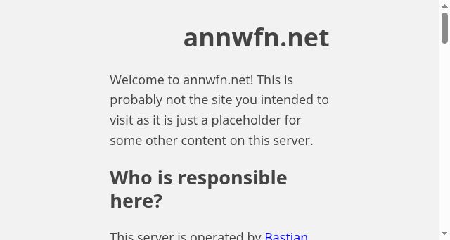 Screenshot of annwfn.net