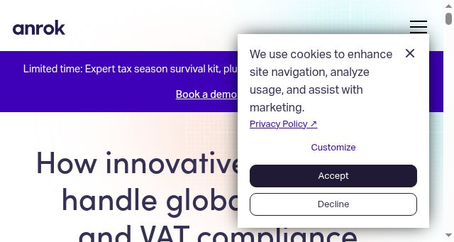 Screenshot of anrok.com