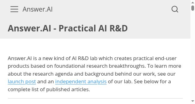 Screenshot of answer.ai