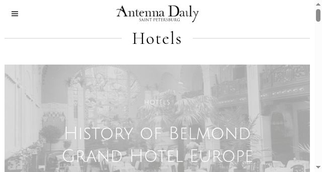 Screenshot of antennadaily.com