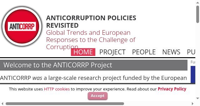 Screenshot of anticorrp.eu