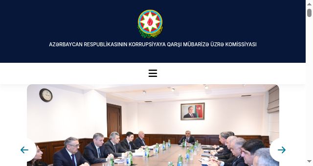 Screenshot of antikorrupsiya.gov.az