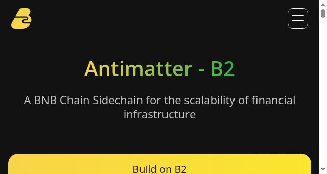 Screenshot of antimatter.finance