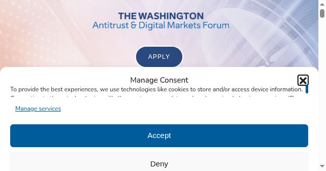 Screenshot of antitrustforum-dc.com