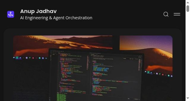 Screenshot of anup.io