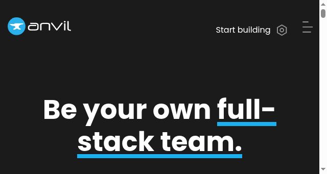 Screenshot of anvil.works