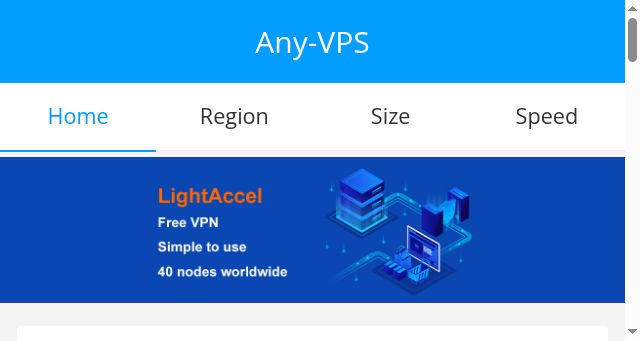 Screenshot of any-vps.com