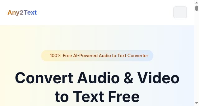 Screenshot of any2text.online