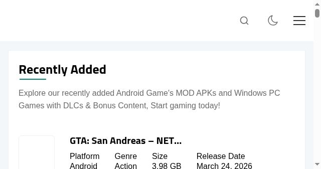 Screenshot of anygame.net