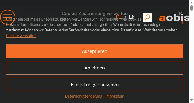 Screenshot of aobis.de