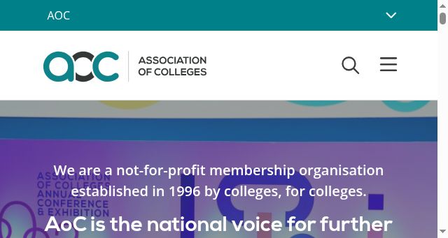 Screenshot of aoc.co.uk