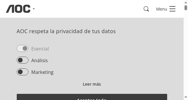 Screenshot of aoc.com