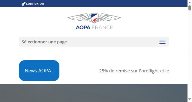 Screenshot of aopa.fr