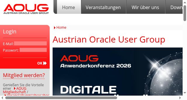 Screenshot of aoug.at