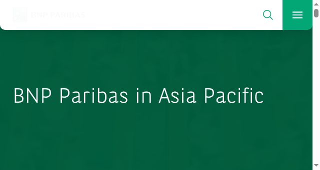 Screenshot of apac.bnpparibas