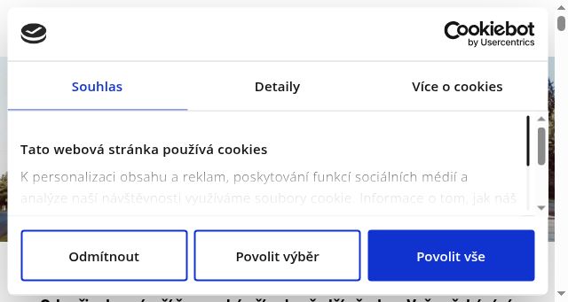 Screenshot of apartmanyjavorna.cz
