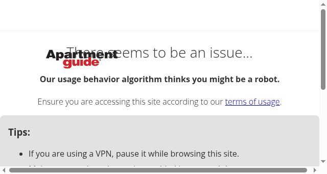 Screenshot of apartmentguide.com