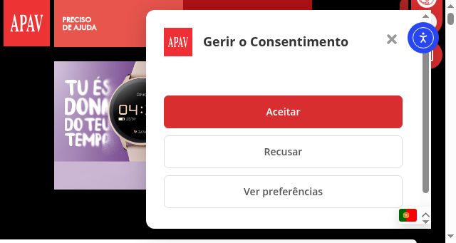 Screenshot of apav.pt