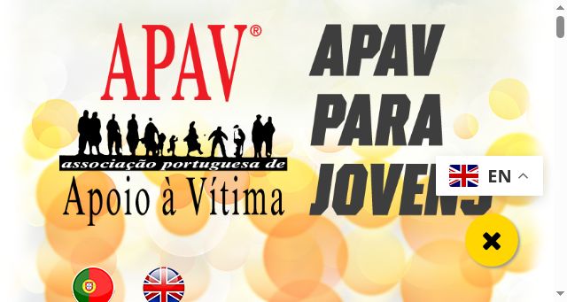 Screenshot of apavparajovens.pt