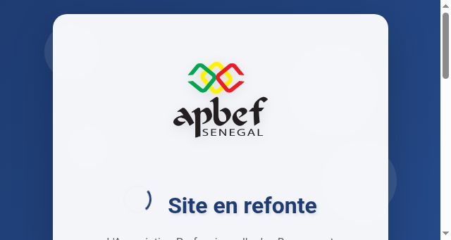 Screenshot of apbef.sn