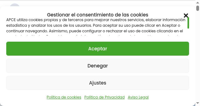 Screenshot of apce.es