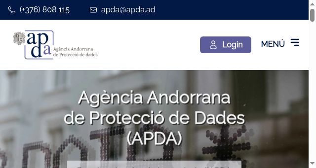 Screenshot of apda.ad