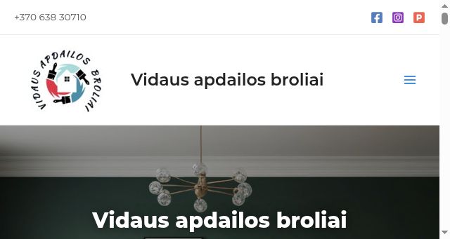 Screenshot of apdailosbroliai.lt