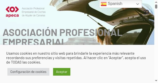 Screenshot of apeca.es