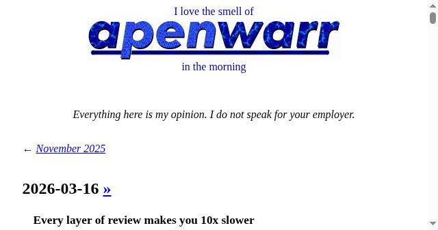 Screenshot of apenwarr.ca