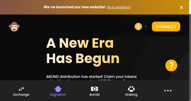 Screenshot of apeswap.finance